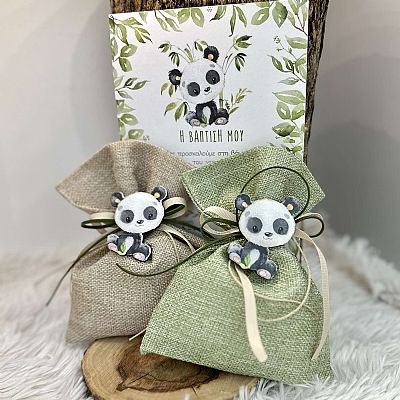 ΜΠΟΜΠΟΝΙΕΡΑ ΒΑΠΤΙΣΗΣ ΠΟΥΓΚΙ ΚΑΜΒΑΣ ΜΕ PANDA ΜΑΓΝΗΤΑΚΙ