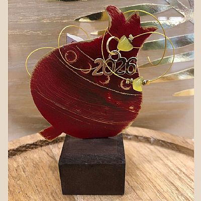 ΧΕΙΡΟΠΟΙΗΤΟ ΧΡΙΣΤΟΥΓΕΝΝΙΑΤΙΚΟ ΔΙΑΚΟΣΜΗΤΙΚΟ ΑΠΟ ΜΕΤΑΛΛΟ ΚΑΙ ΞΥΛΟ